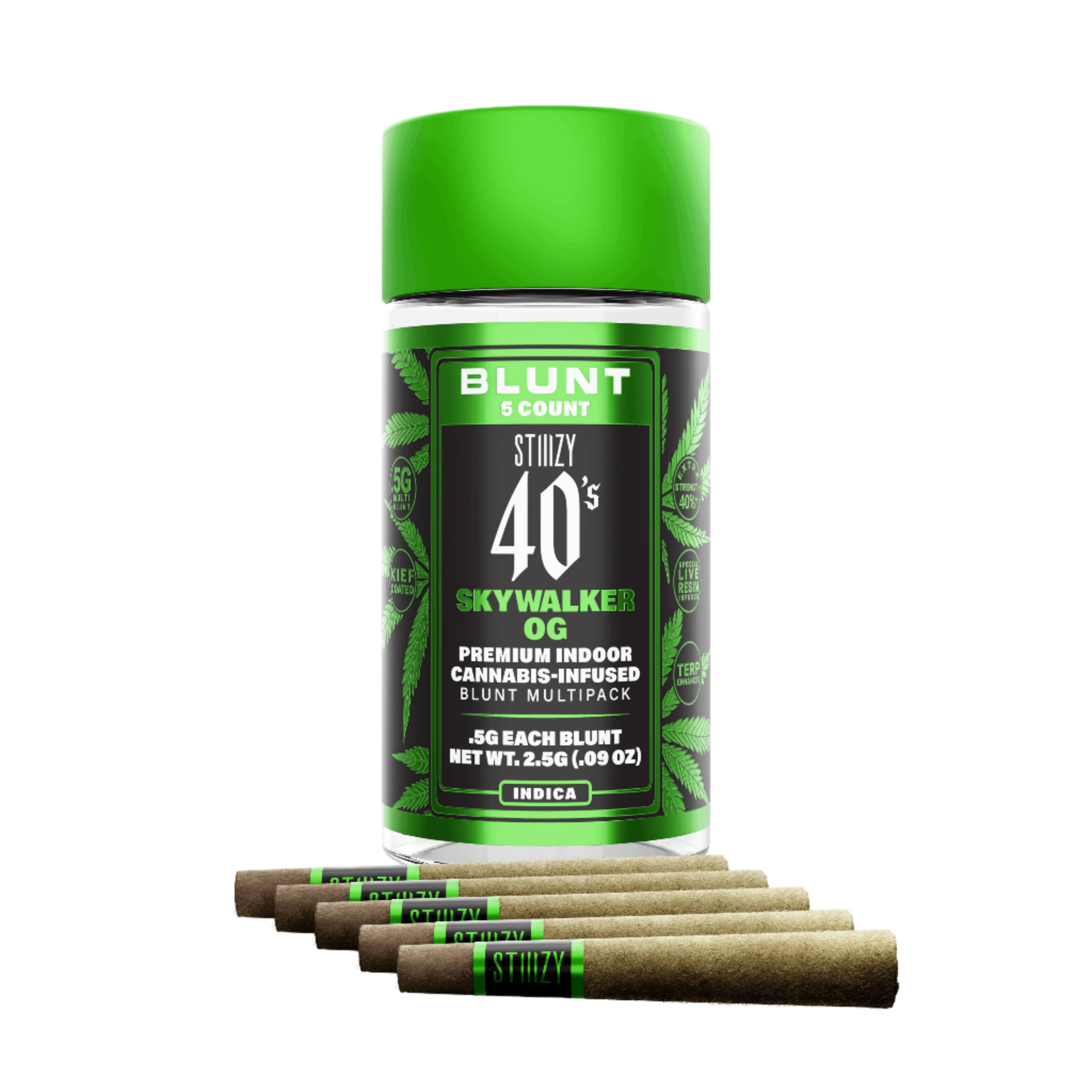 SKYWALKER OG - .5G 40's Infused Mini Blunt 5 Pack (STIIIZY)