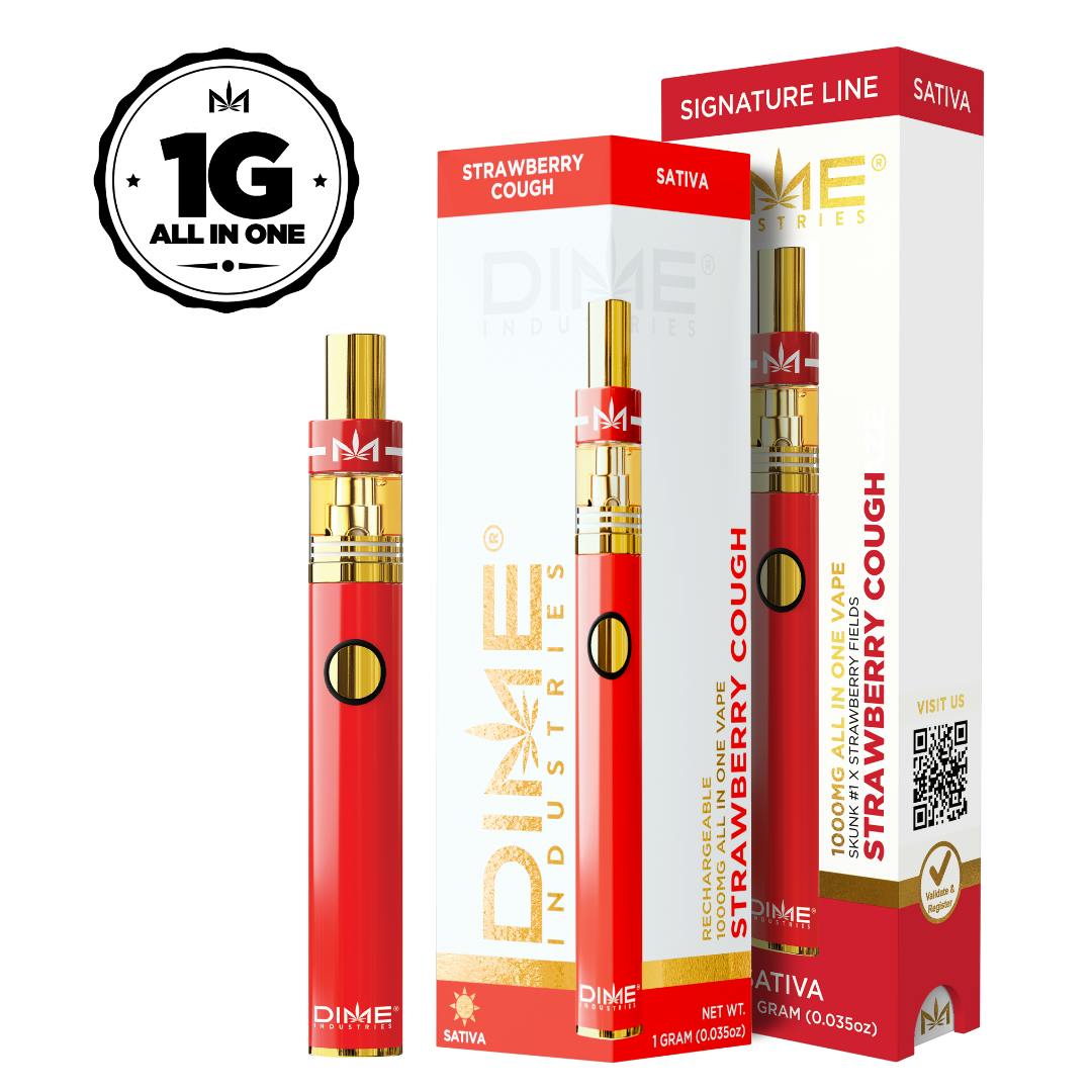 Strawberry Cough Signature Line Disposable 1G (Dime Industries)