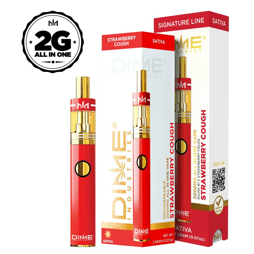 Strawberry Cough Signature Line Disposable 2G (Dime Industries)