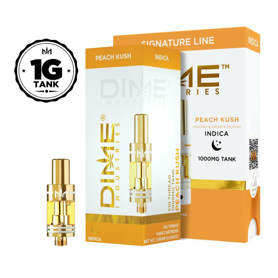 Peach Kush Signature Line Tank Vape 1g (Dime Industries)