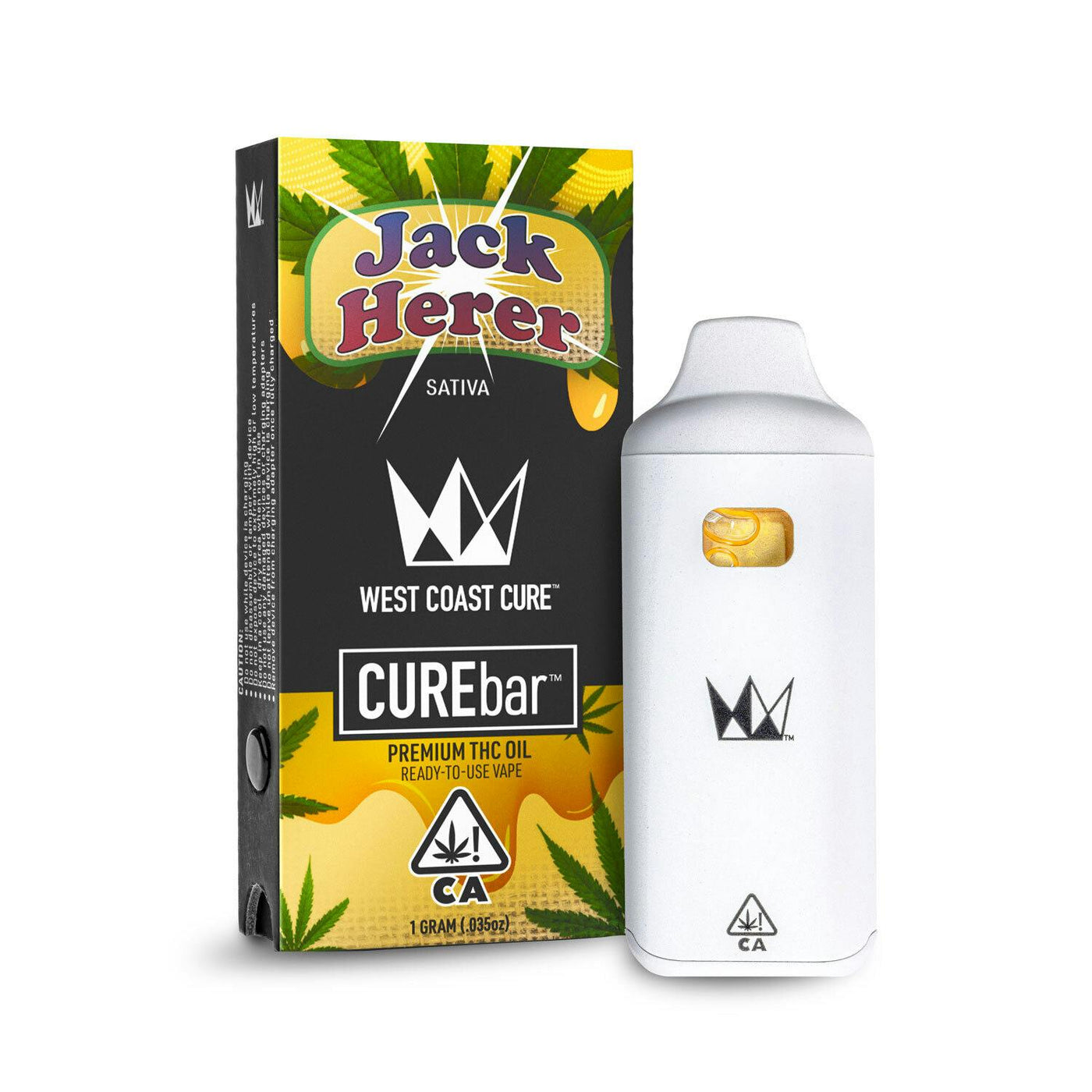Jack Herer AIO CUREbar Disposable 1G (West Coast Cure)