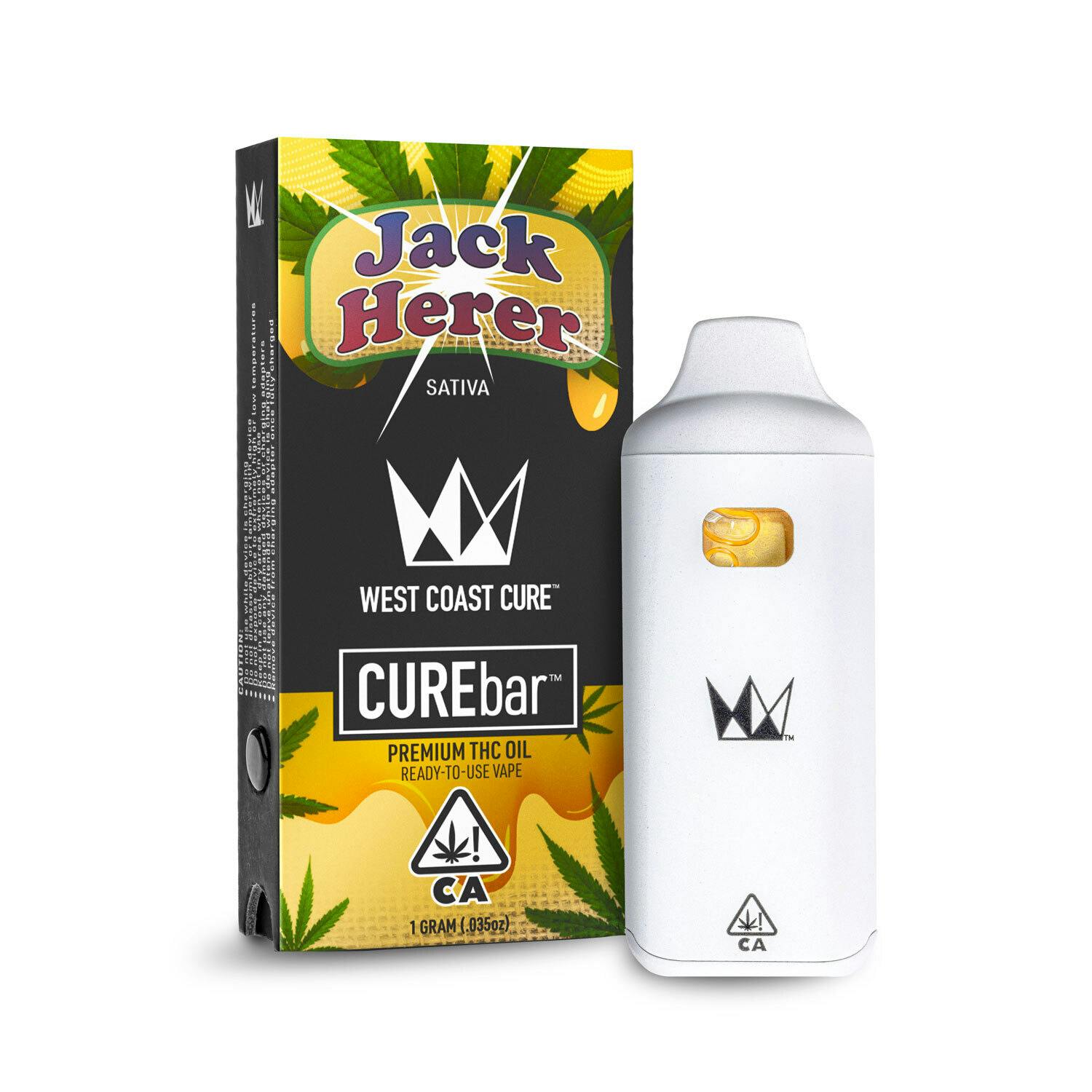 Jack Herer AIO CUREbar Disposable 1G (West Coast Cure)