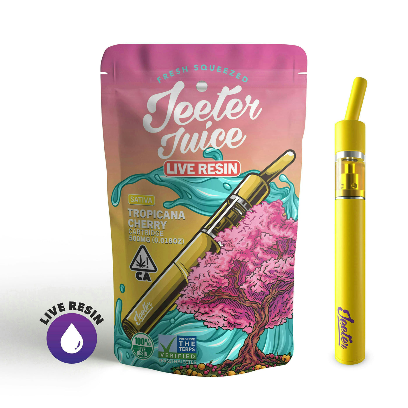 Tropicana Cherry Disposable Live Resin Straw 0.5G (Jeeter)