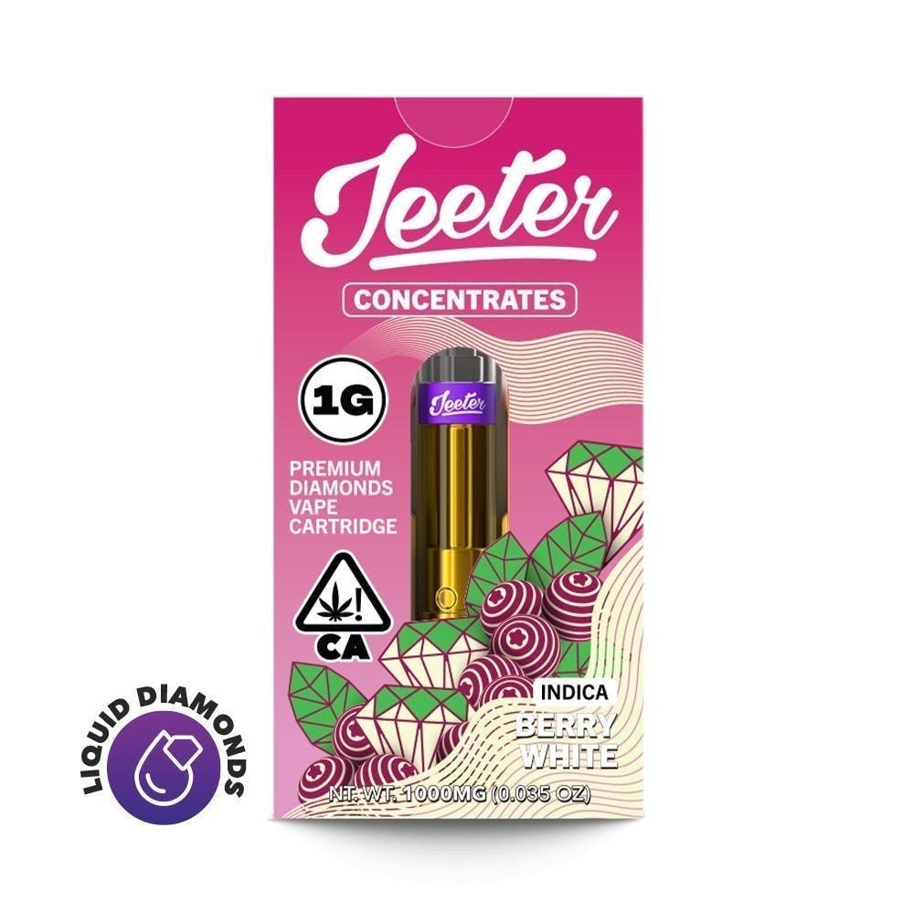 Berry White Liquid Diamonds Vape Cartridge 1g (Jeeter Juice)