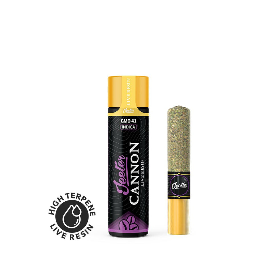 GMO 41  Cannon Live Resin Preroll (Jeeter)