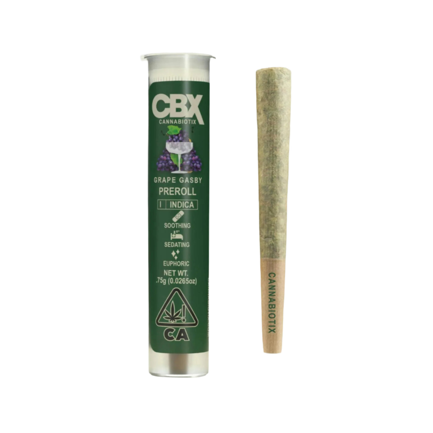 Grape Gasby Pre Roll 0.75g (Cannabiotix)
