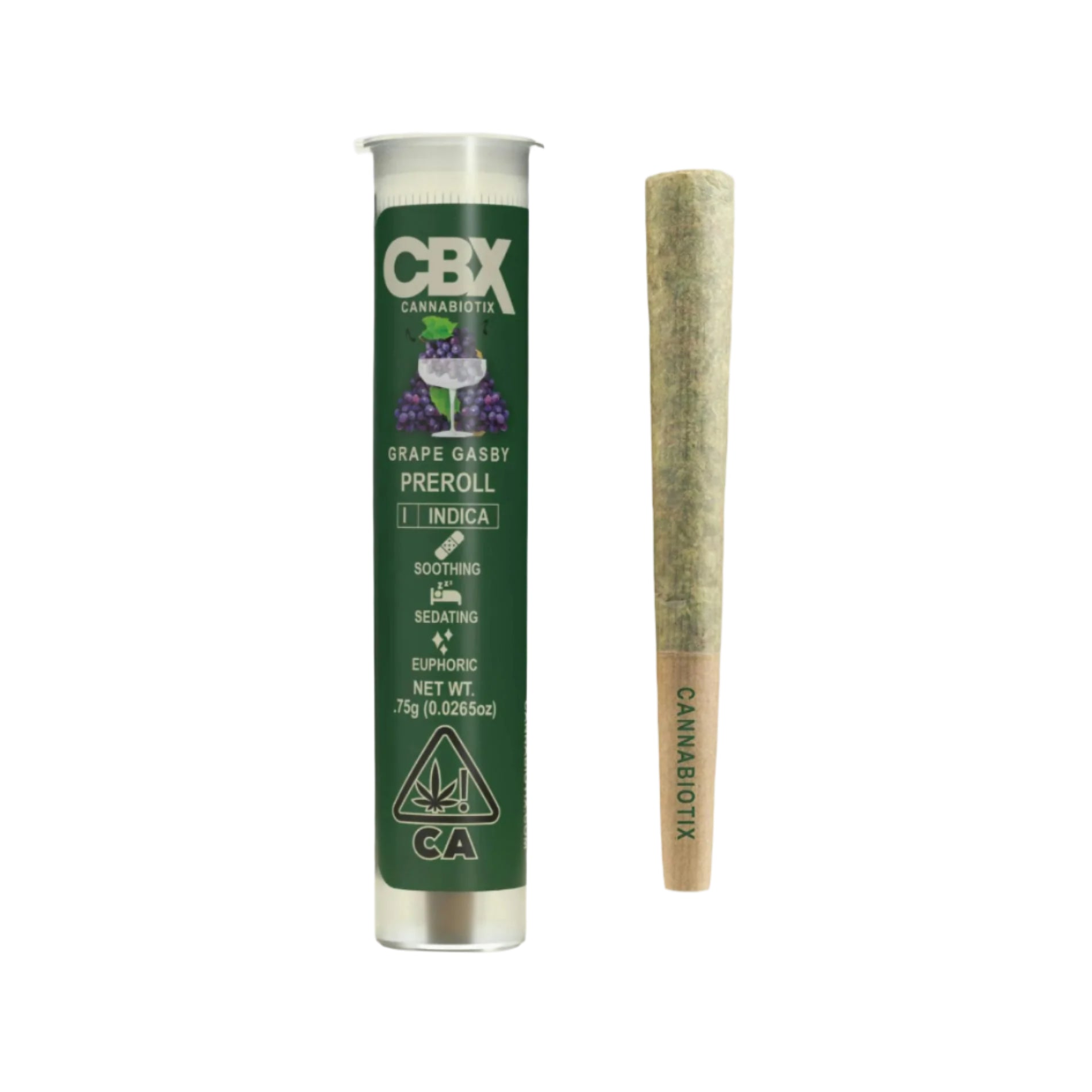 Grape Gasby Pre Roll 0.75g (Cannabiotix)
