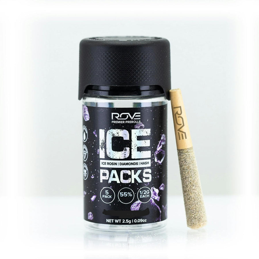 Peaches & Cream | Ice Packs Rosin, Diamond, Hash Infused | 5pk (2.5g) (ROVE)