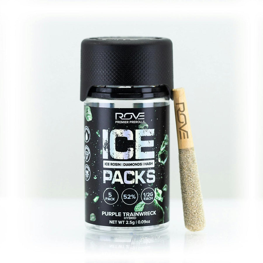 Purple Trainwreck | Ice Packs Rosin, Diamond, Hash Infused | 5pk (2.5g) (ROVE)