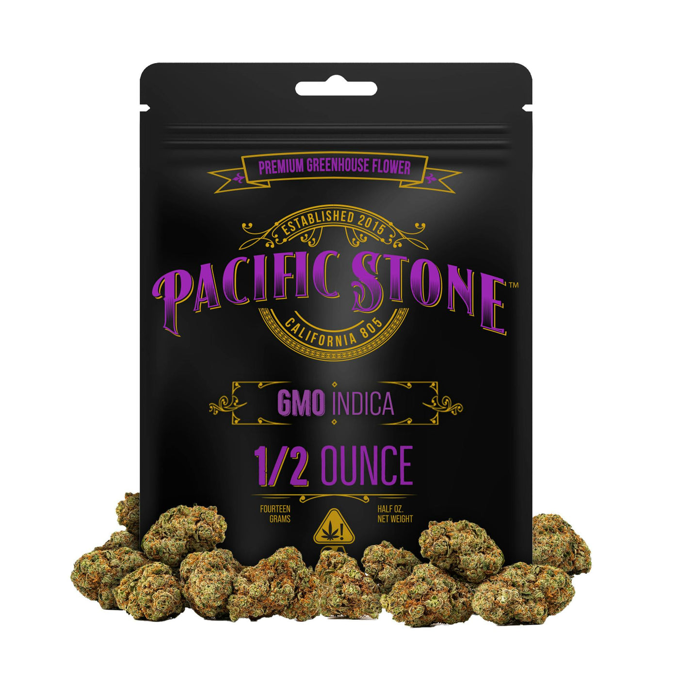 GMO Indica 14g (Pacific Stone)
