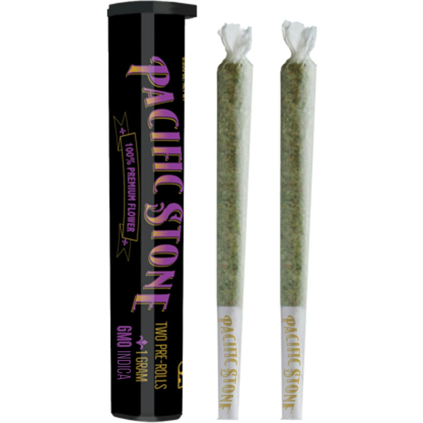 GMO Indica Pre-Rolls 2pk (1g) (Pacific Stone)