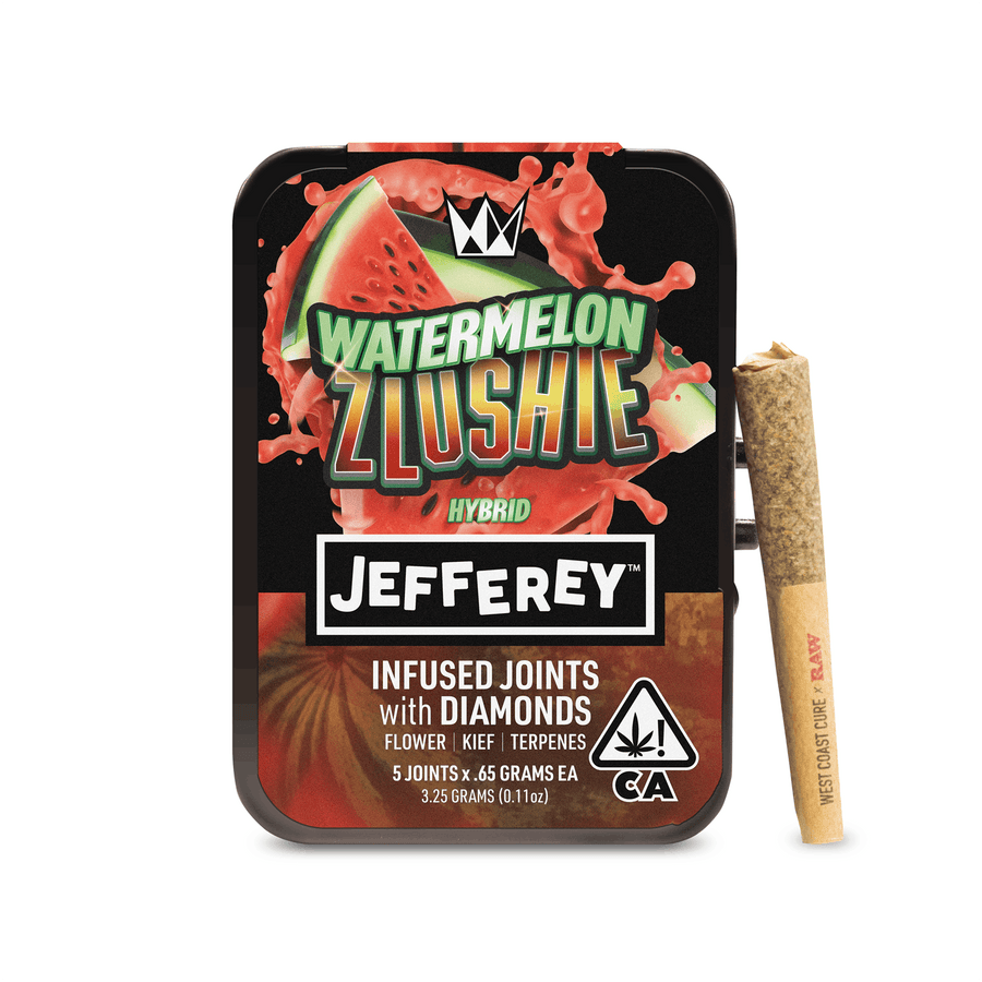 Watermelon Zlushie Jefferey Infused Joint .65g 5pk 3.25g (West Coast Cure)