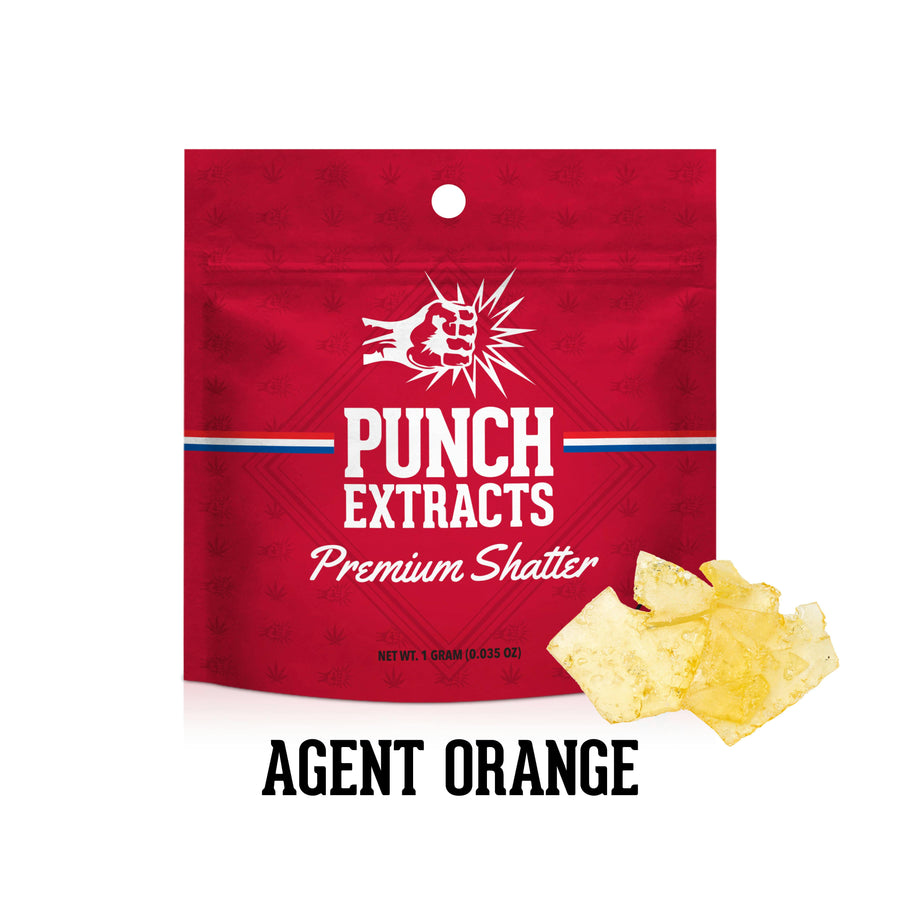 Agent Orange BHO Shatter 1g (Punch Edibles & Extracts)