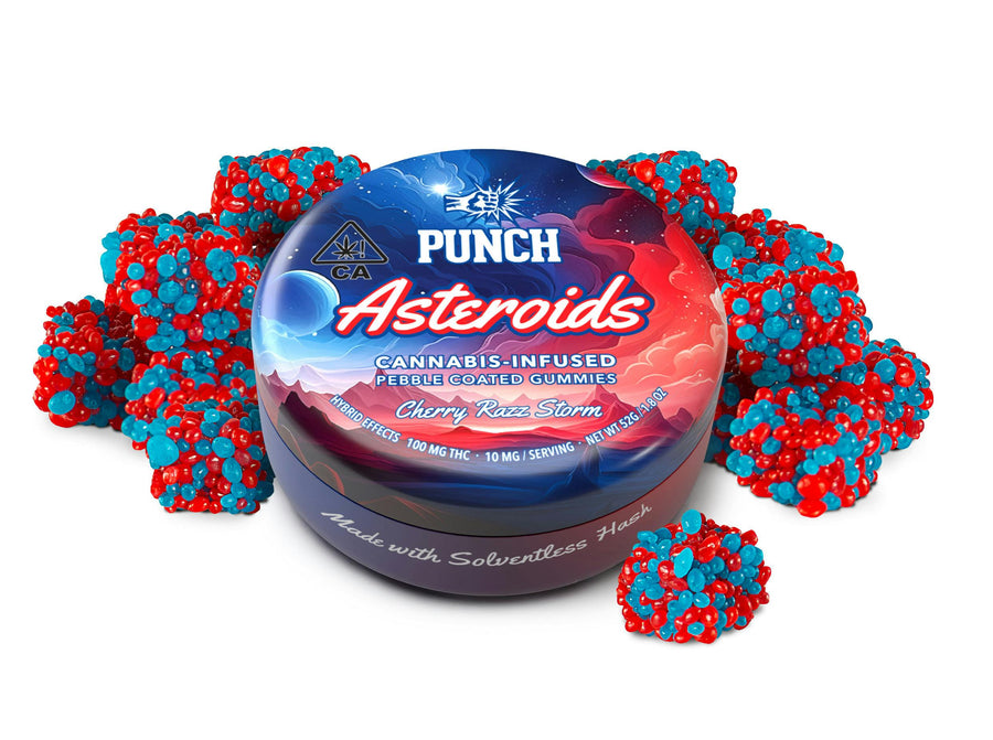 Cherry Razz Storm Asteroids 100mg (Punch Edibles & Extracts)