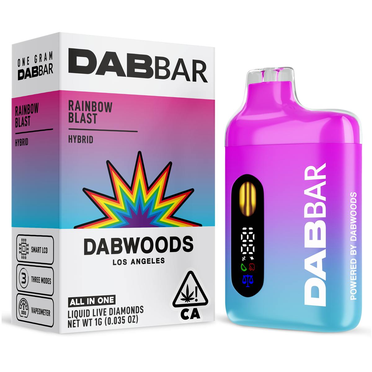 Rainbow Blast Liquid Diamond DabBar Classics 2g (Dabwoods)
