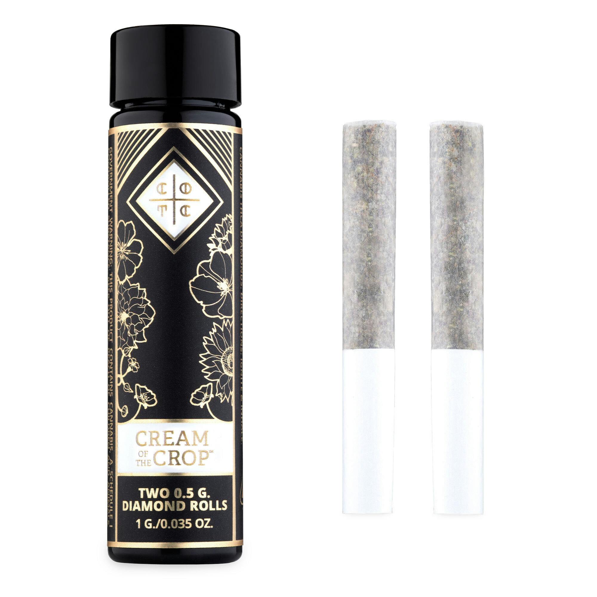 Zebra Ztripez x Kush N Cake | Two Half Gram Premium Flower Prerolls | 1g (Cream of the Crop)