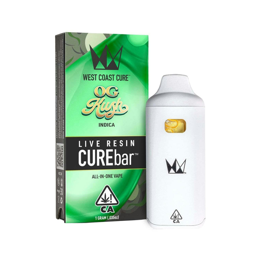 OG Kush Live Resin CUREbar Disposable 1G (West Coast Cure)
