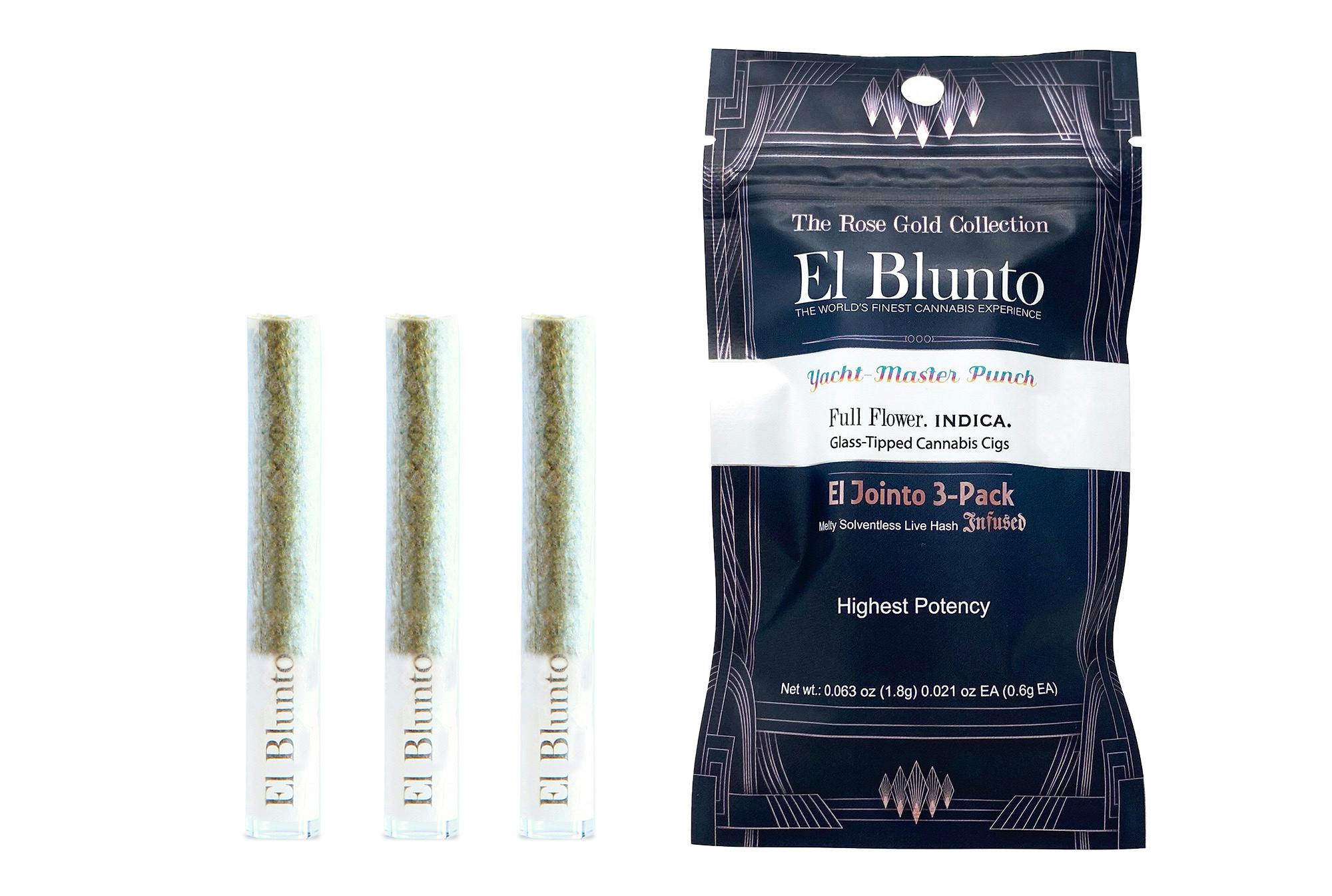 Yacht-Master Punch Hash Infused Mini Joint 3pk (El Blunto by Albert Einstone's)