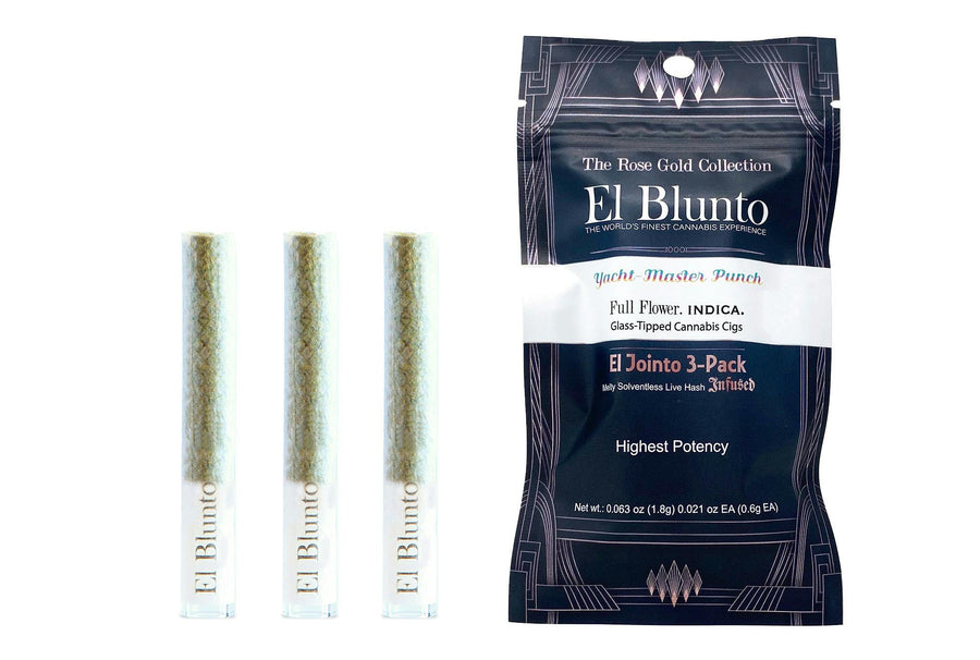 Yacht-Master Punch Hash Infused Mini Joint 3pk (1.8g) (El Blunto by Albert Einstone's)