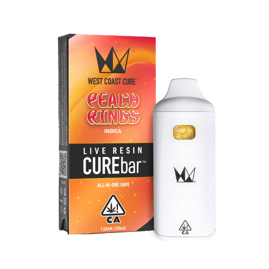 Peach Rings Live Resin CUREbar Disposable 1G (West Coast Cure)