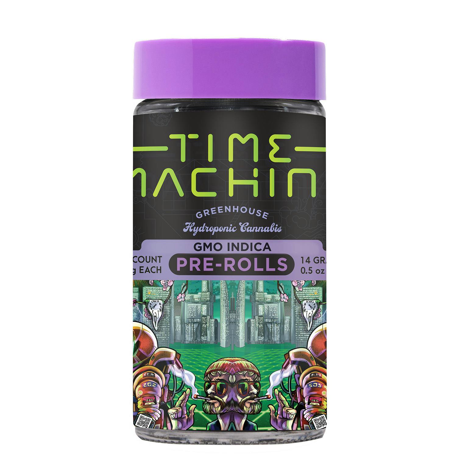 GMO Indica Prerolls 28pk (Time Machine)