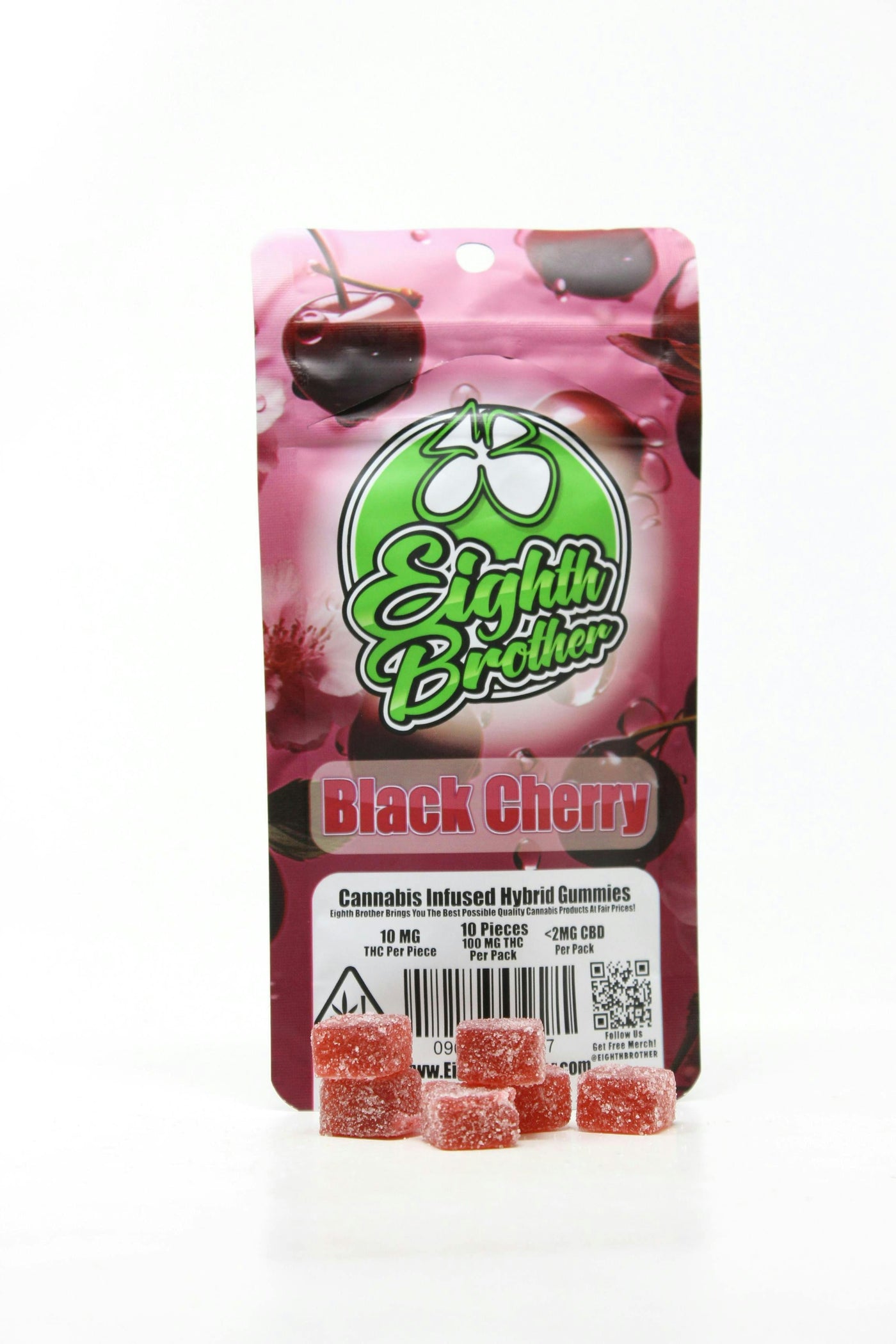 Black Cherry Gummies 10pk - 100 mg (Eighth Brother)