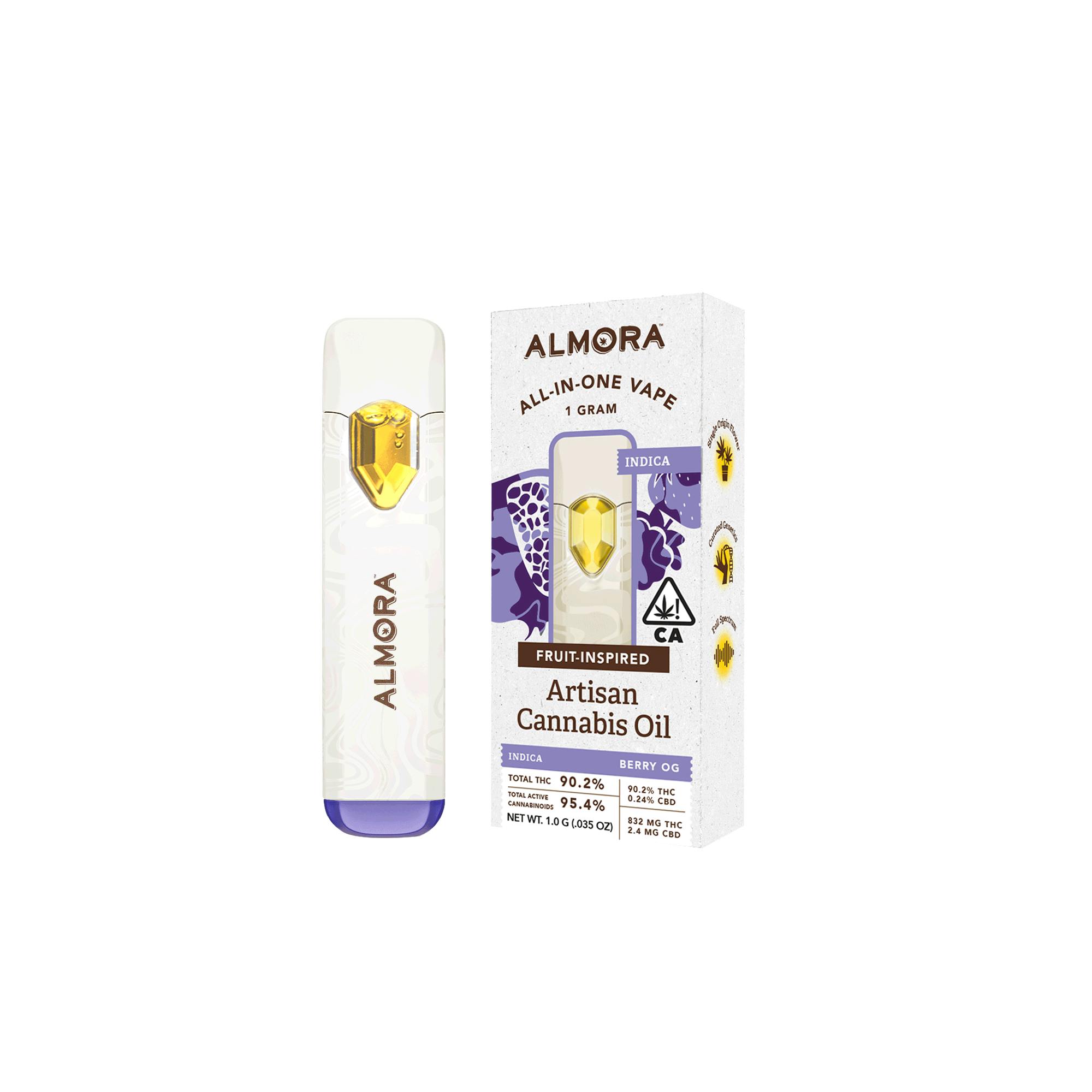 Grape Ape Fruit Live Resin All-In-One Vape 1g (Almora)