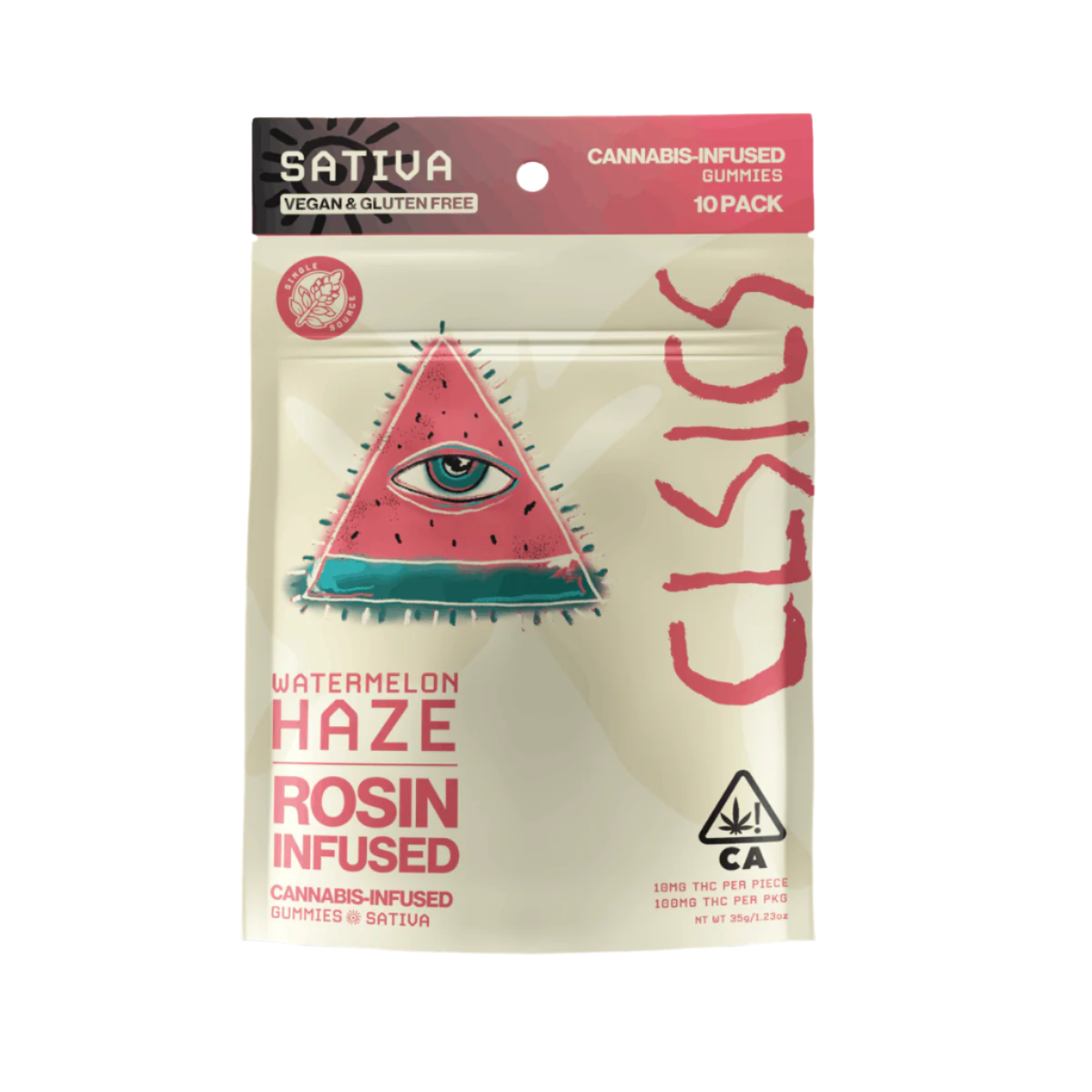 Watermelon Haze Live Rosin Infused Gummies 10pk (CLSICS Rosin & Rosin Infused Pre Rolls)