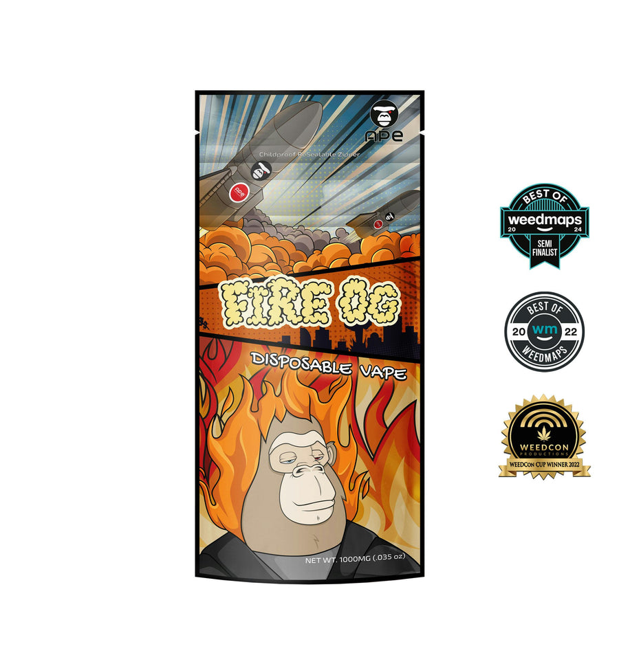 Fire OG (Indica) Disposable Vape 1g (APE Premium Cannabis Corp)
