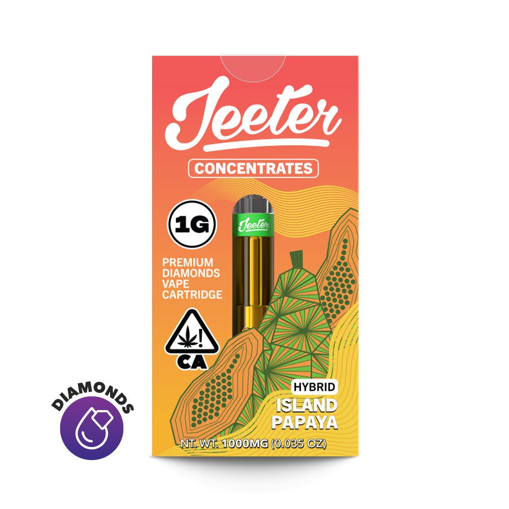 Island Papaya Liquid Diamonds Vape Cartridge 1g (Jeeter Juice)