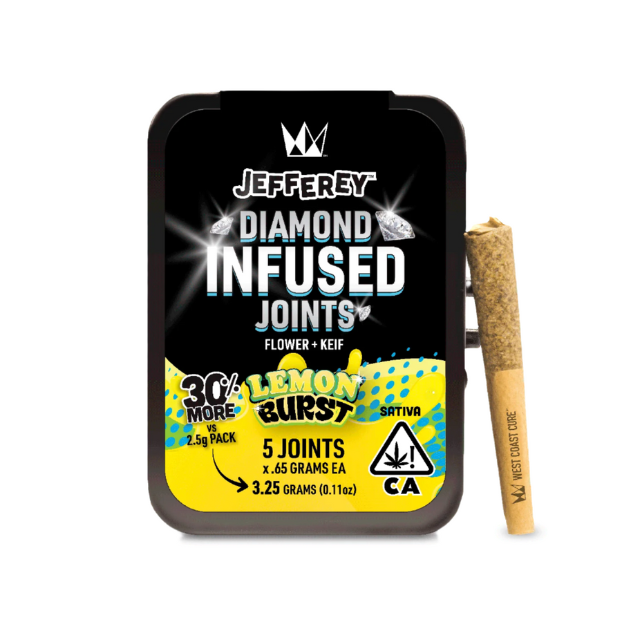 Lemon Burst- Jefferey Infused Joint .65g 5 Pack (West Coast Cure)
