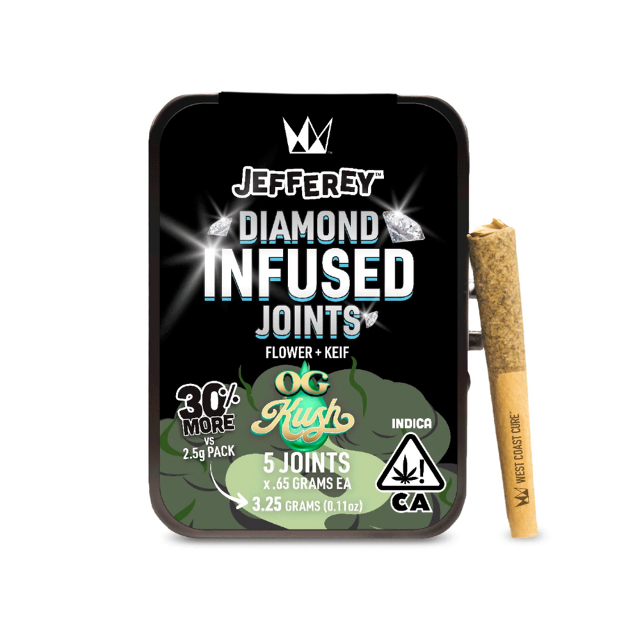 OG Kush Jefferey Infused Joint .65g 5pk 3.25g (West Coast Cure)