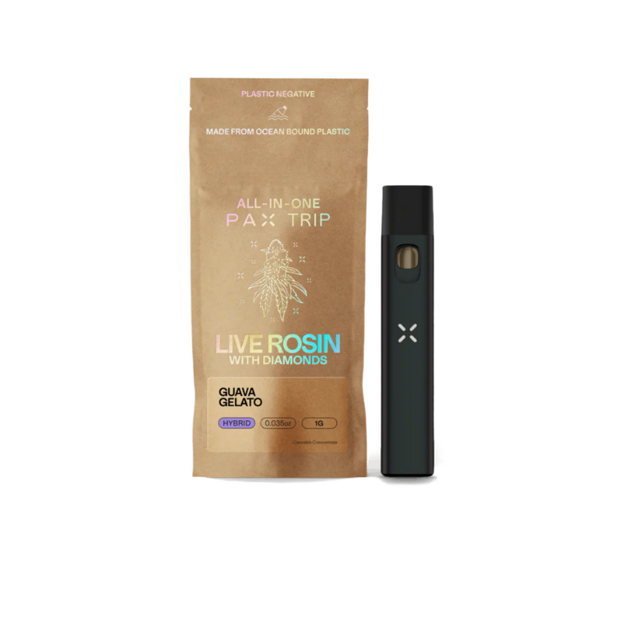 Guava Gelato Live Rosin with Diamonds Disposable 1g (PAX)