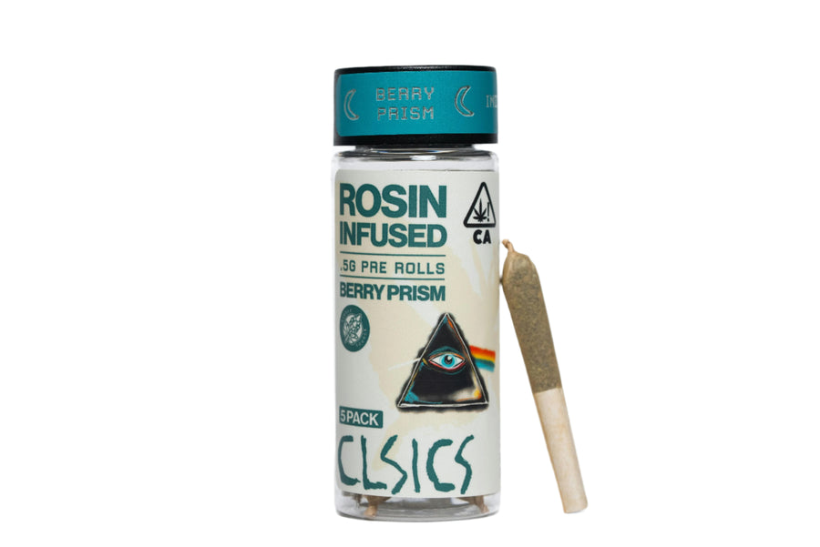 Berry Prism Rosin Infused Pre Rolls 5pk 2.5g (CLSICS Rosin & Rosin Infused Pre Rolls)