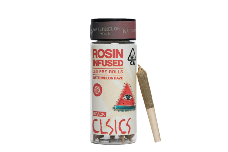 Watermelon Haze Rosin Infused Pre Rolls 5pk (CLSICS Rosin & Rosin Infused Pre Rolls)