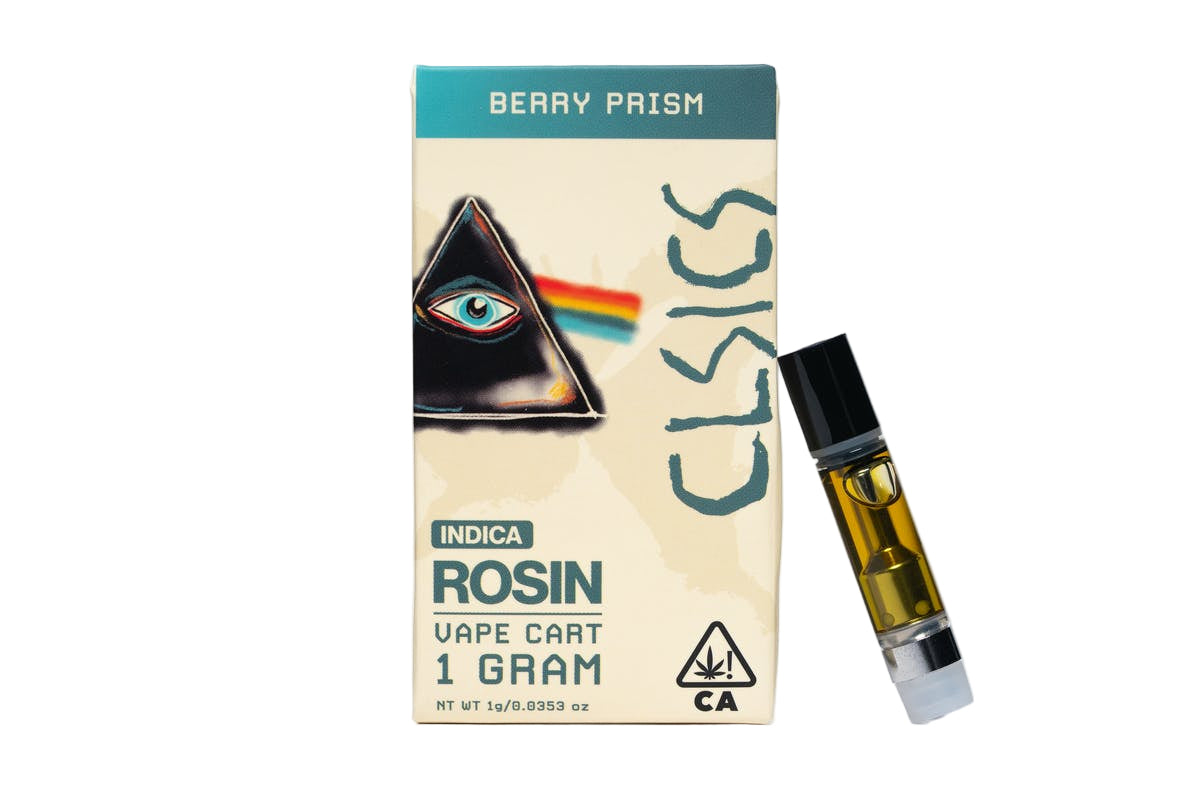 Berry Prism Live Rosin Vape Cartridge 1g (CLSICS Rosin & Rosin Infused Pre Rolls)
