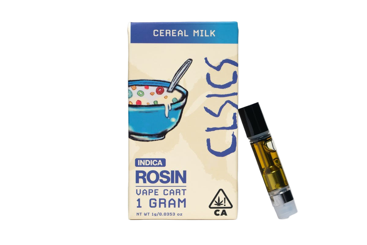 Cereal Milk  Live Rosin Vape Cartridge 1g (CLSICS Rosin & Rosin Infused Pre Rolls)