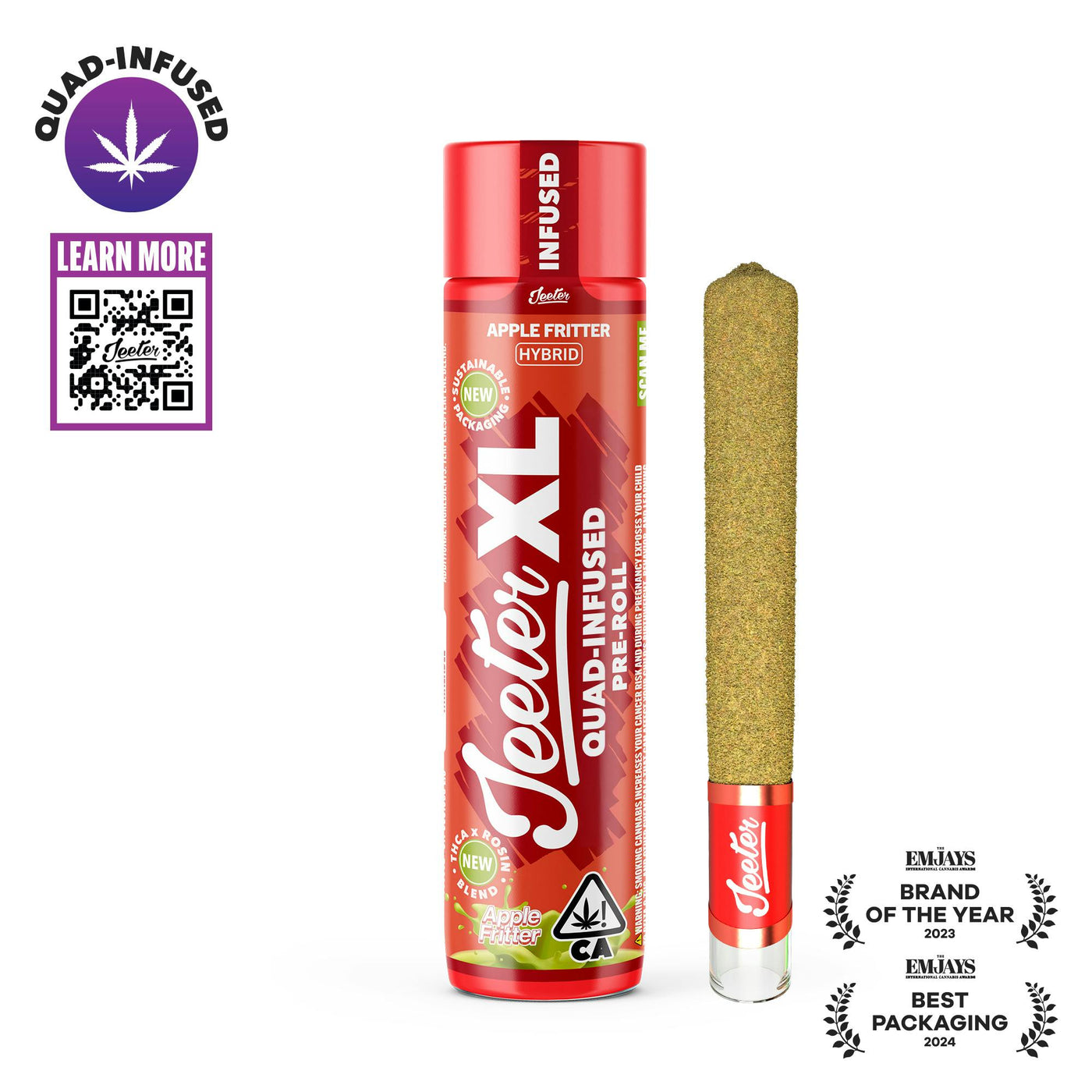 Apple Fritter XL Quad-Infused Joint 2g (Jeeter)