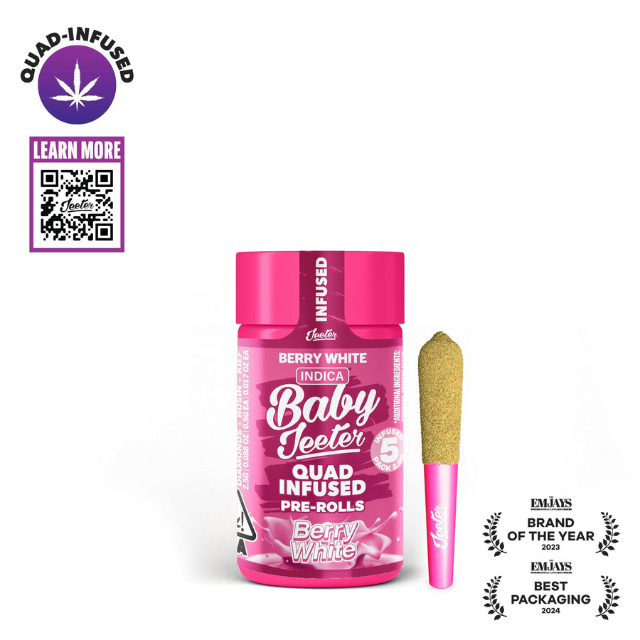 Berry White Quad-Infused Baby Jeeter 5pk (Jeeter)