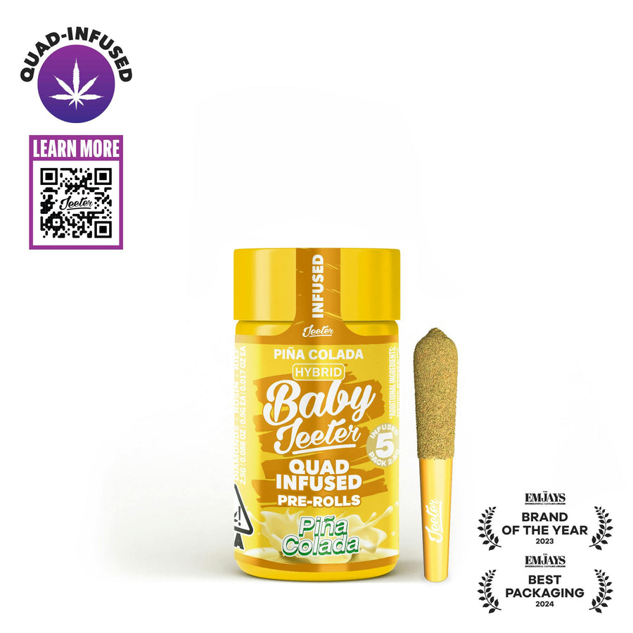 Piña Colada Quad-Infused Baby Jeeter 5pk (2.5g)(Jeeter)