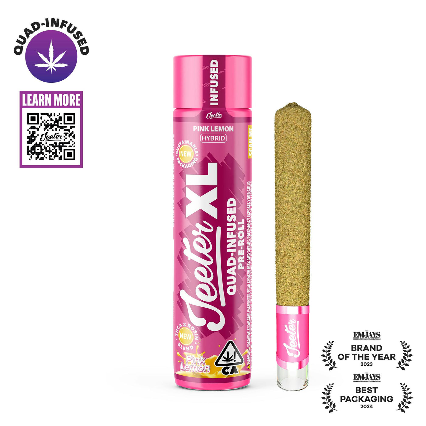 Pink Lemon XL Quad-Infused Joint 2g (Jeeter)