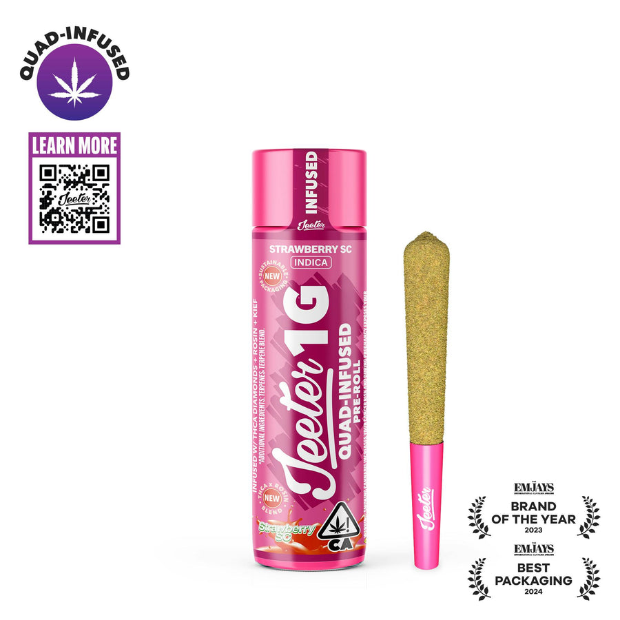 Strawberry SC Quad-Infused Jeeter Joint 1g (Jeeter)