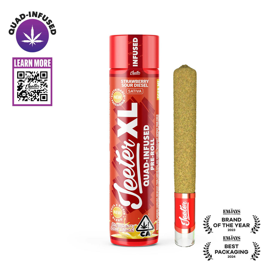 Strawberry Sour Diesel XL Quad-Infused Joint 2g (Jeeter)
