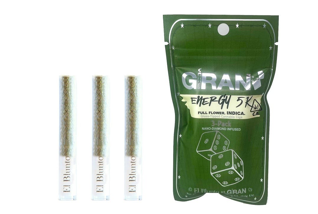 Giran Energy 5K Diamond Infused Joint 3pk 1.8g (El Blunto by Albert Einstone's)