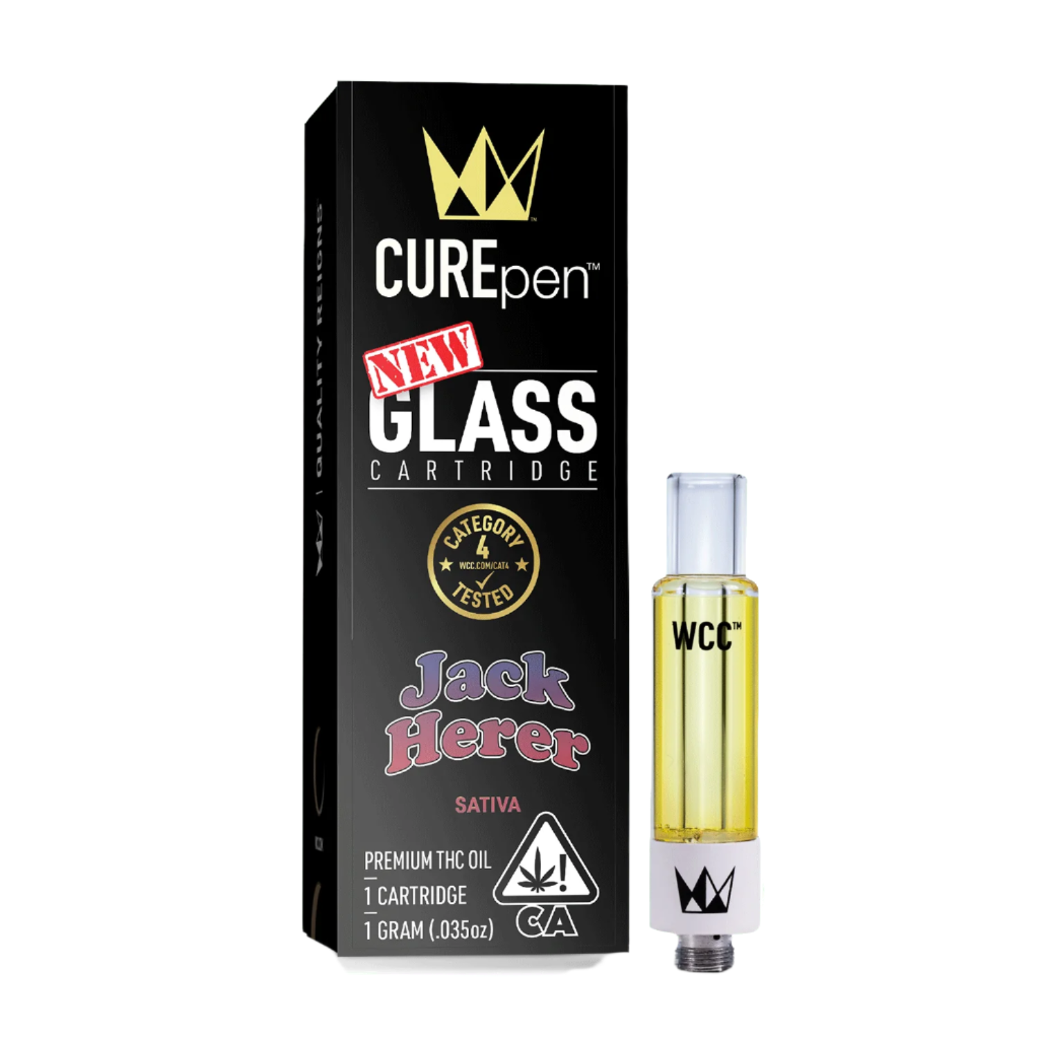 Jack Herer CUREpen  Cartridge 1g (West Coast Cure)