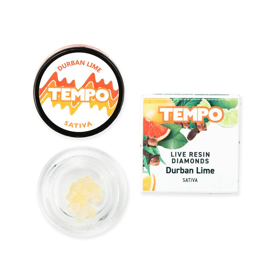 Durban Lime Sativa Live Resin Diamonds 1g (Tempo)