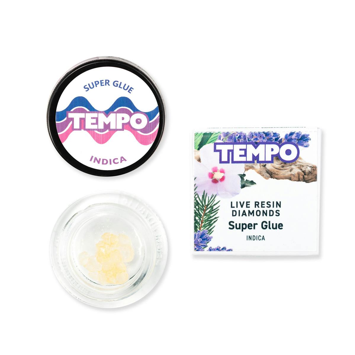 Super Glue Indica Live Resin Diamonds 1g (Tempo)