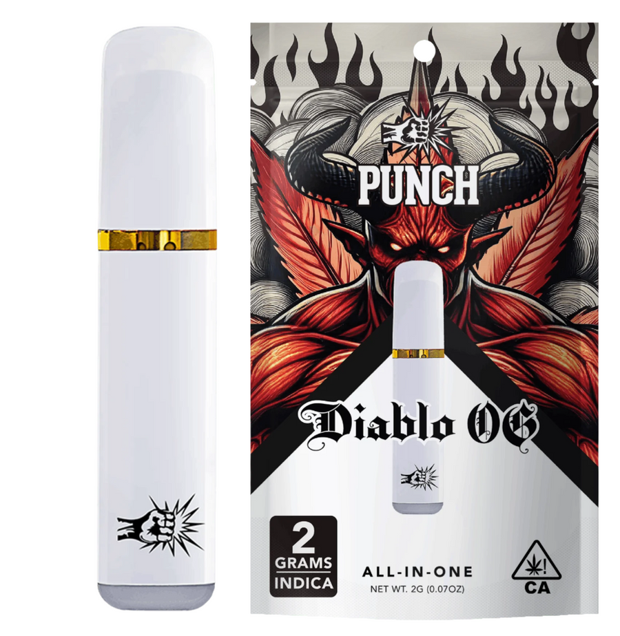 Diablo OG Indica Distillate All in One Vape 2g (Punch Edibles & Extracts)