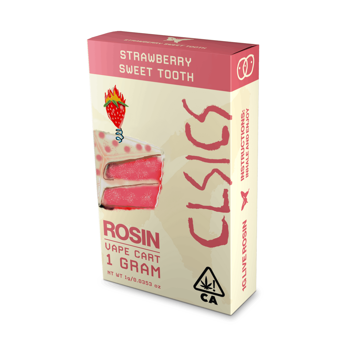 Sweet Tooth Live Rosin Vape Cartridge 1g (CLSICS Rosin & Rosin Infused Pre Rolls)