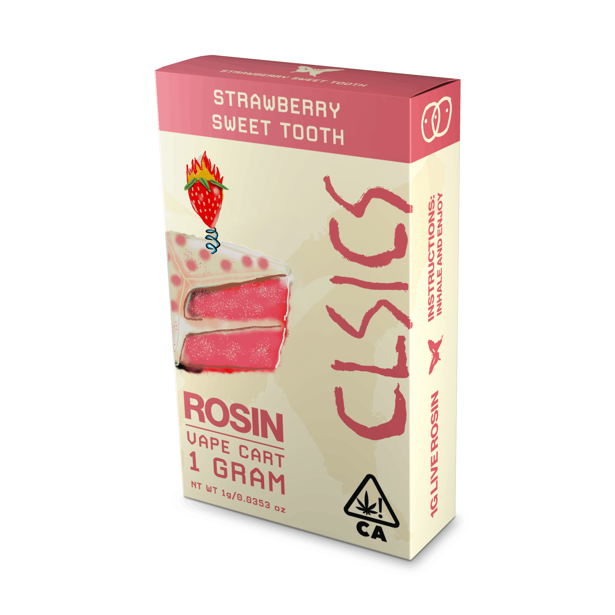 Sweet Tooth Live Rosin Vape Cartridge 1g (CLSICS Rosin & Rosin Infused Pre Rolls)